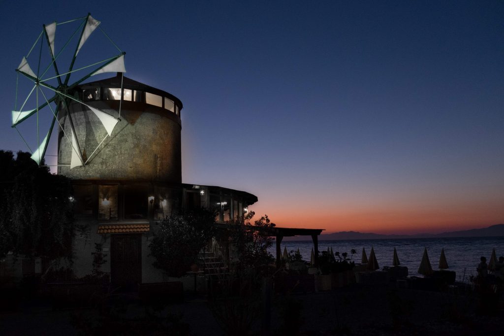 Windmill Rhodes island Greece